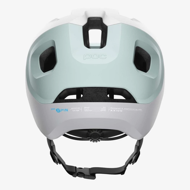 Cyklo prilba POC Axion SPIN - Hydrogen White/Apophyllite Green