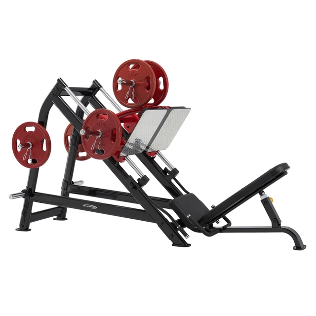 Prasa do nóg Leg Press Steelflex Plateload Line PLDP - Czarno-czerwony - Czarno-czerwony