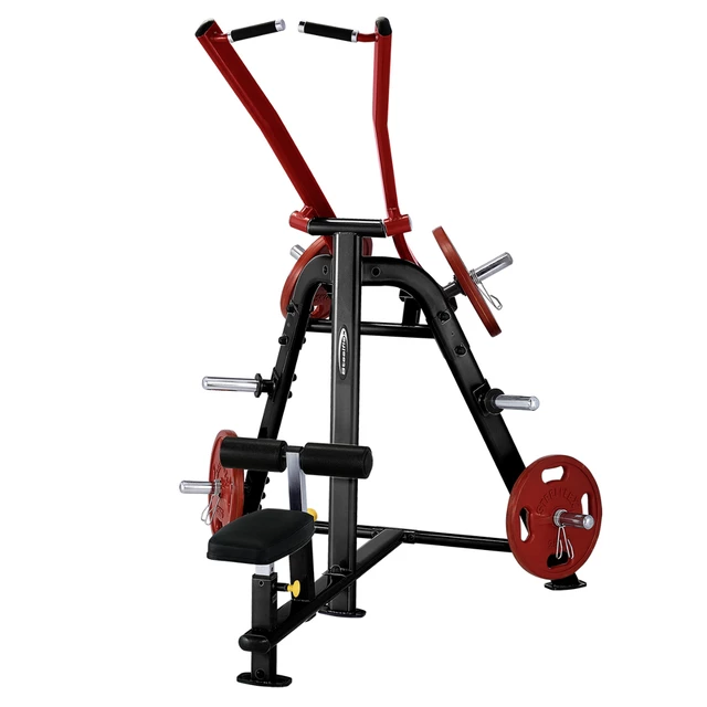 Lat Pull down hátlehúzó Steelflex PlateLoad Line PLLA - szürke - fekete-piros