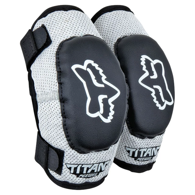 Children’s Elbow Guards FOX Peewee Titan MX23 Black/Silver S/M