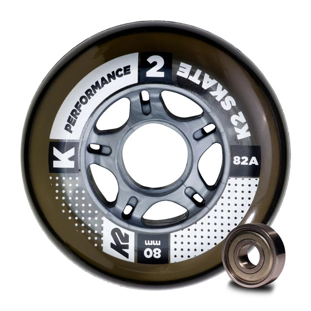 Inline Wheels with Bearings K2 Performance 80 mm – 8 Pieces