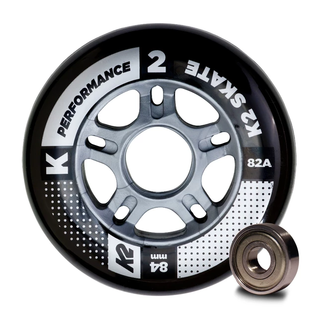 Inline Wheels with Bearings K2 Performance 84 mm – 8 Pieces