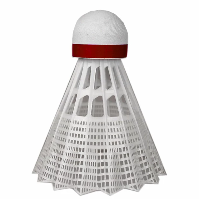 Plastic shuttlecocks Yonex Mavis 350 - white shuttlecock - red stripe - white shuttlecock - red stripe