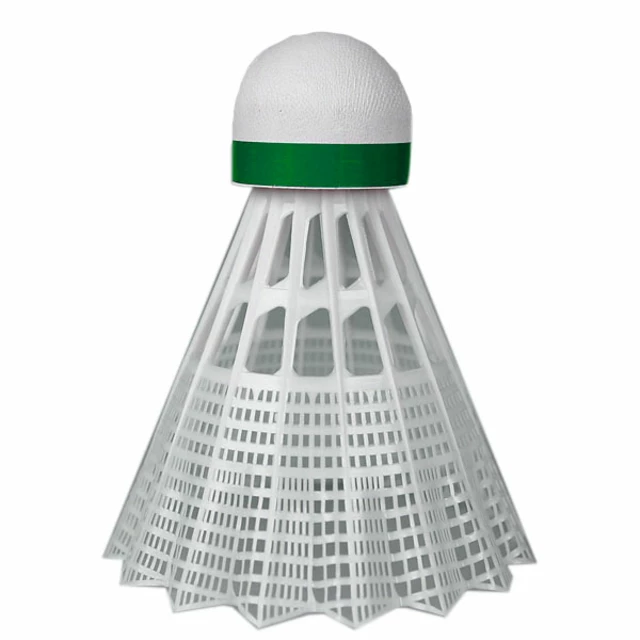 Plastic shuttlecocks Yonex Mavis 350 - white shuttlecock - red stripe - white shuttlecock - green stripe