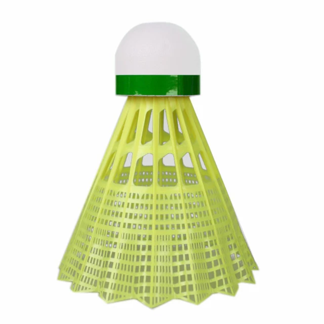 Yonex Mavis 350 Plastikbälle - gelber Federball - grüner Streifen