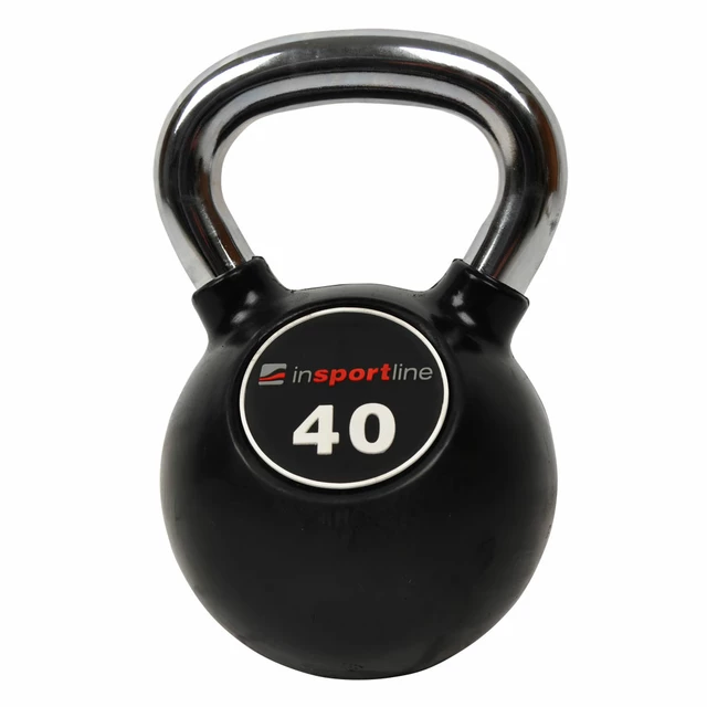 Zestaw hantli gumowanych inSPORTline Kettlebell Profi 4-40 kg