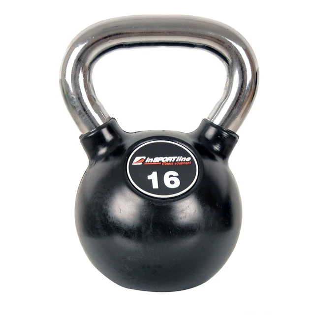 Hantla gumowana inSPORTline Kettlebell Profi 16 kg