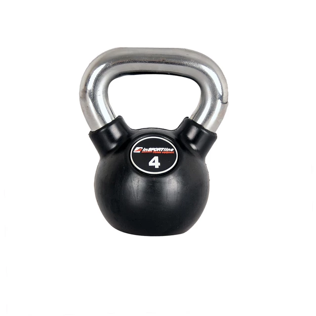 Rubber-Coated Dumbbell inSPORTline Ketlebel Profi 4 kg