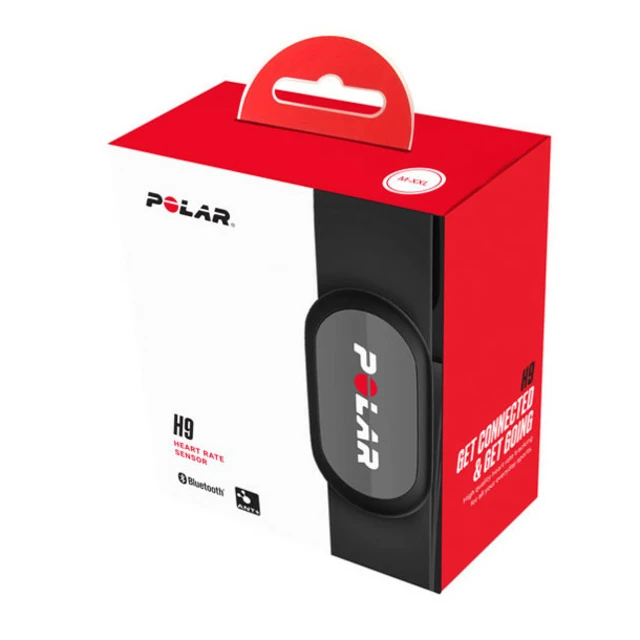 Hrudný pás Polar H9 čierny - XS-S