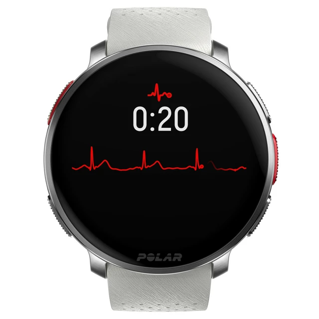 Sportovní hodinky POLAR Vantage V3 bílo-oranžová - rozbaleno