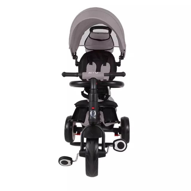 Dětská tříkolka s vodící tyčí QPlay Rito+ - Purple