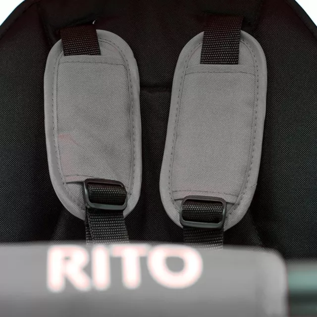 Dětská tříkolka s vodící tyčí QPlay Rito+ - Purple