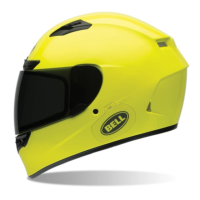 Moto Helmet BELL Qualifier DLX - Solid Matte Black - Yellow