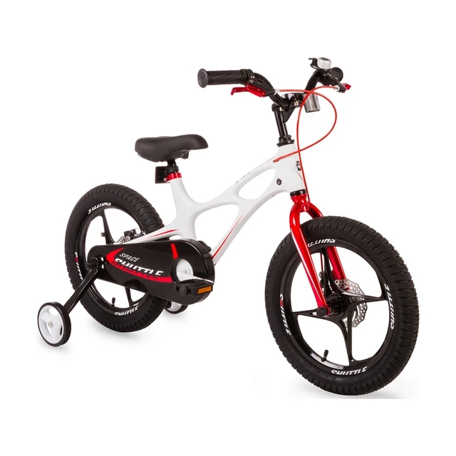 Children's Bike RoyalBaby Space Shuttle 16" - 2017 - Black - White (old) - White