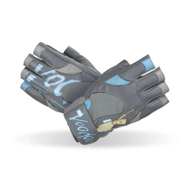 Fitness gloves Mad Max "voodoo" - Blue-Gray - Blue-Gray