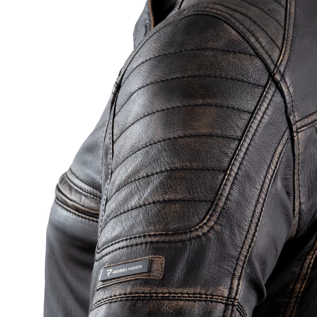 Leather Motorcycle Jacket Rebelhorn Hunter Pro CE