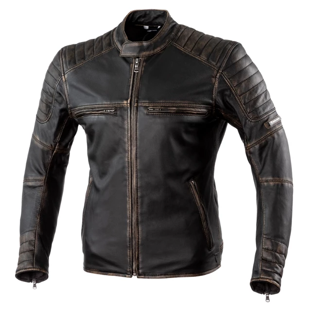 Kožená moto bunda Rebelhorn Hunter Pro CE - XS - Vintage Black