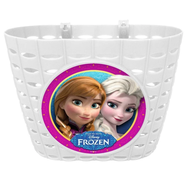 Biciklis kosár Frozen – fehér