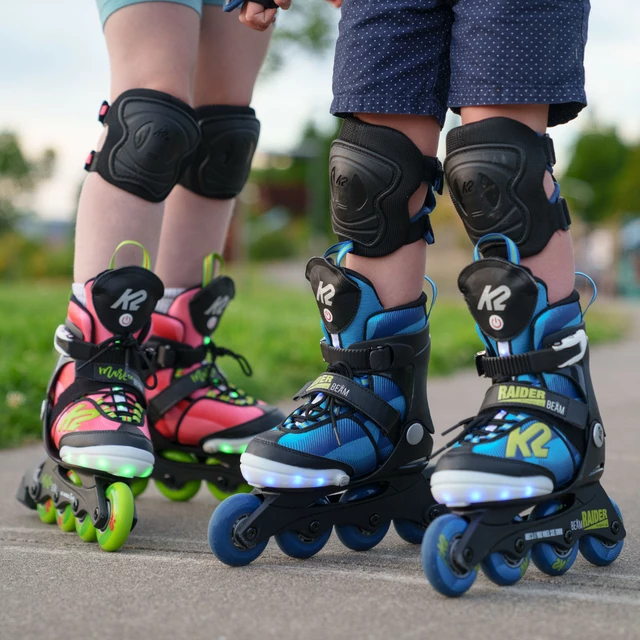 Adjustable LED Rollerblades K2 Raider Beam 2022