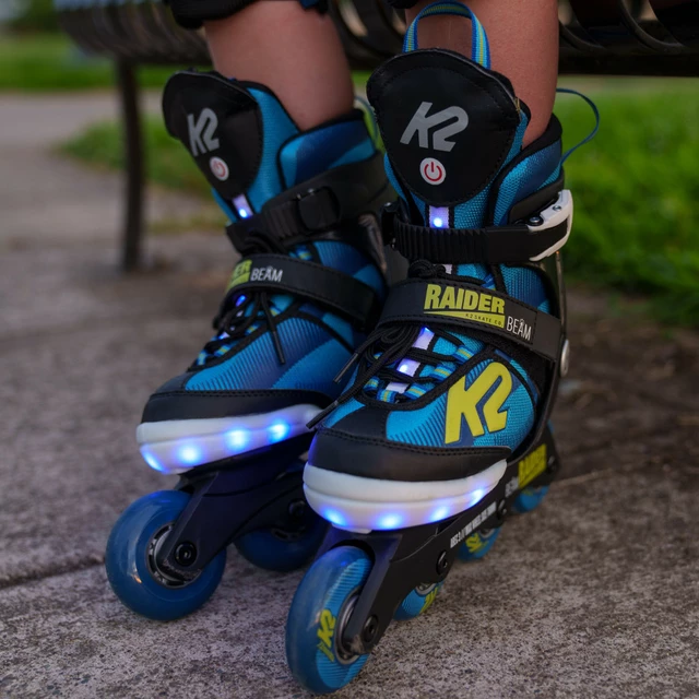 Adjustable LED Rollerblades K2 Raider Beam 2022