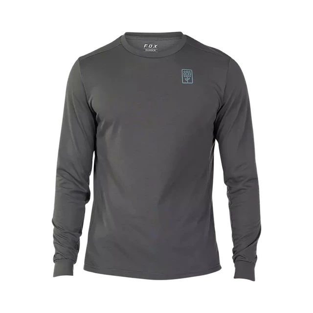 Pánský cyklo dres FOX Ranger Drirelease LS Jersey - Dark Shadow - Dark Shadow