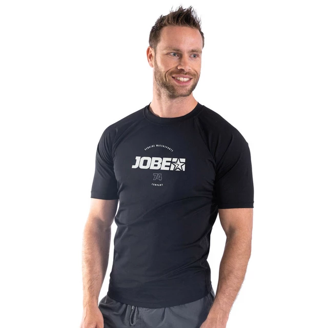 Férfi rövid ujjú szörf felső Jobe Rashguard - fekete - fekete