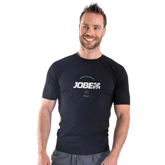 JOBE Rashguard Kurzarm-Wassersport-T-Shirt für Herren - schwarz