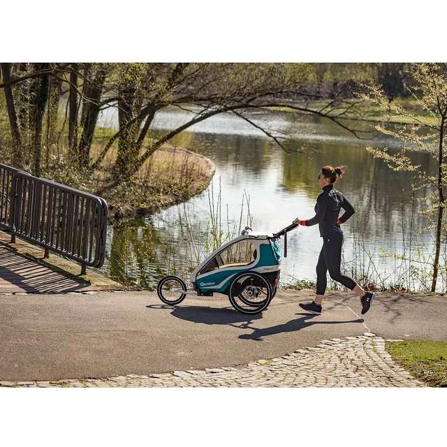 Vozík za kolo Qeridoo KidGoo 1 - Anthracite Grey