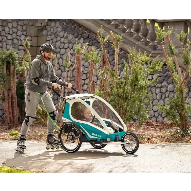 Vozík za kolo Qeridoo KidGoo 2 Sport - Anthracite Grey