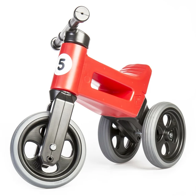 2-in-1 Balance Bike/Tricycle FUNNY WHEELS Rider Sport - Ruby Red