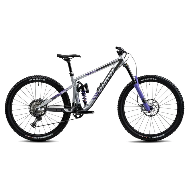Celoodpružené kolo Ghost Riot AM Full Party 29" Silver/Electric Purple