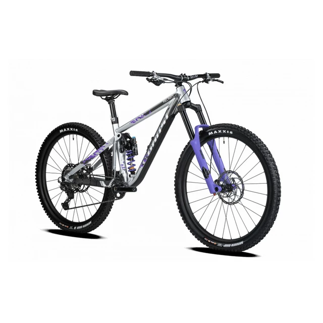 Celoodpružené kolo Ghost Riot AM Full Party 29" Silver/Electric Purple