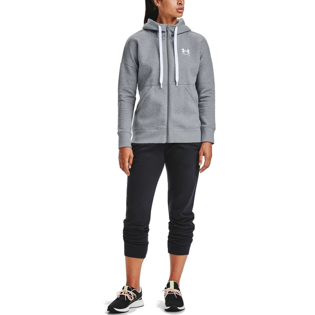 Dámska mikina Under Armour Rival Fleece FZ Hoodie - Black