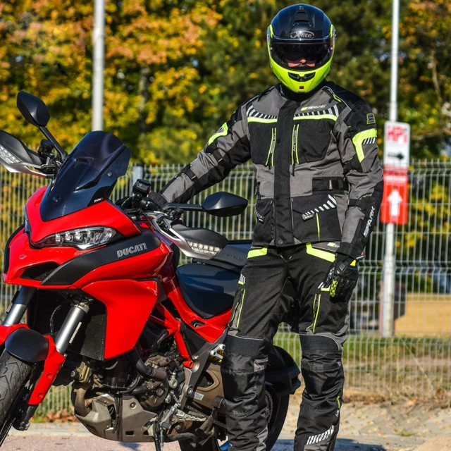 Męskie spodnie motocyklowe Spark Roadrunner - Czarny