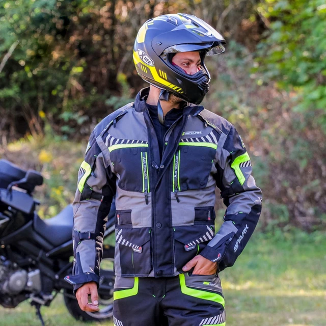 Motoros kabát Spark Roadrunner - fekete, 6XL