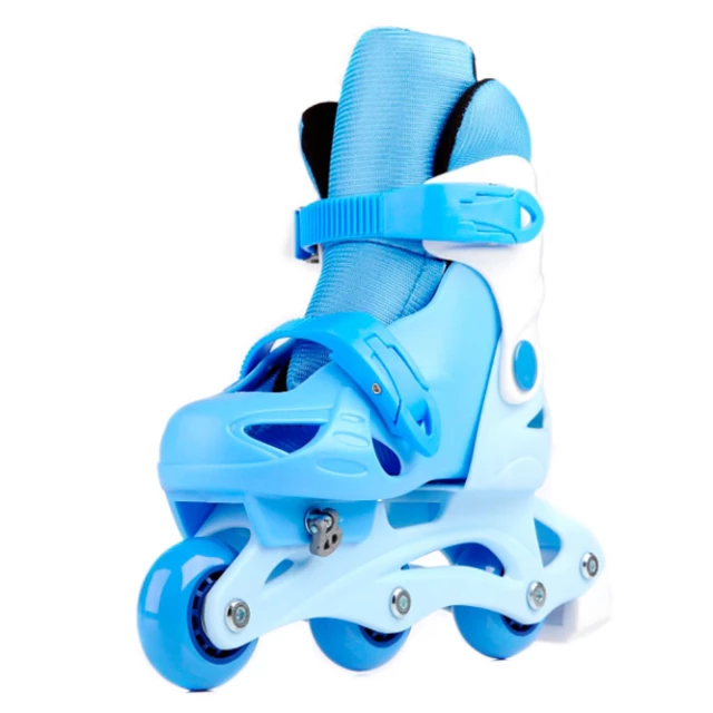 Children’s Inline Skates Laubr TriSkate + Protectors + Helmet - Blue