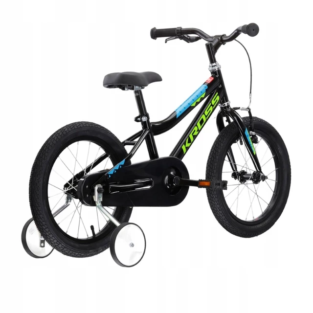 Kinderfahrrad Kross Racer 3.0 16" Gen 004 - schwarz/grün/blau