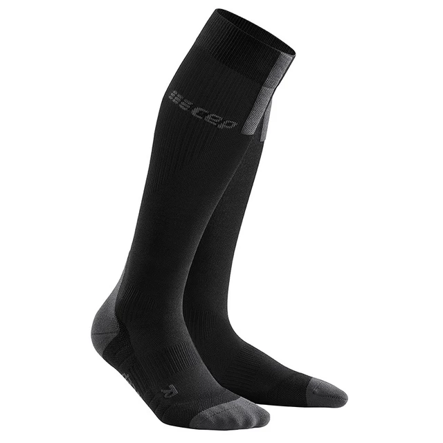 Men’s Compression Running Socks CEP 3.0 - Black/Dark Grey - Black/Dark Grey