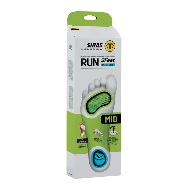 Running Insoles Sidas Run 3Feet Protect Mid