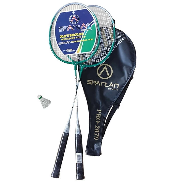 Badminton set Spartan Sportive - 2 rackets, ball, case - Red