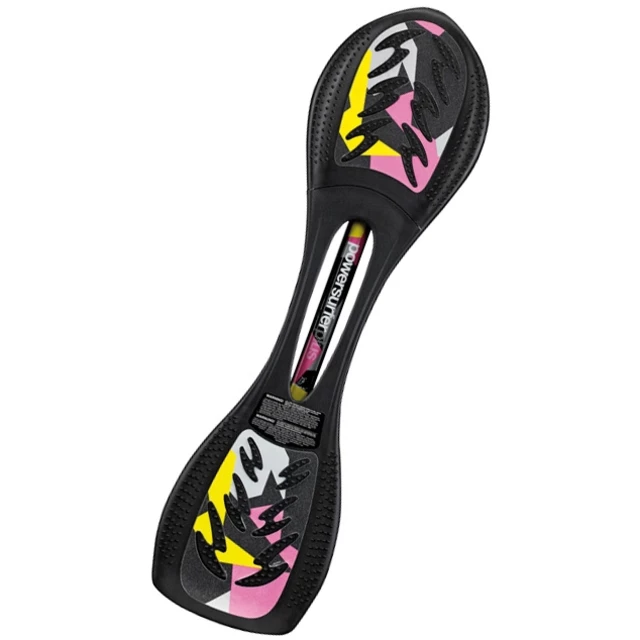 Waveboard JD BUG Power Surfer - Black-Grey - Yellow-Pink