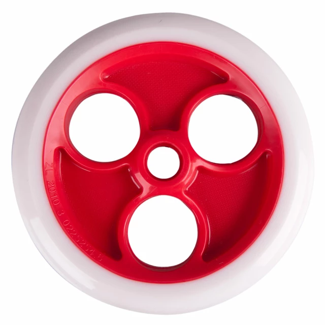 Das Vorderrad Spartan 230 × 33 mm für den Tretroller  Jumbo 2 ohne die Lager - weiß-rot - weiß-rot