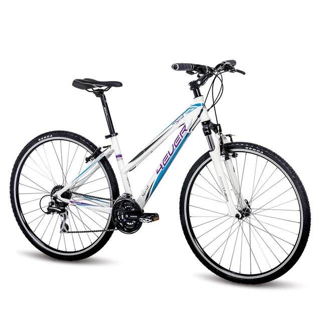 Dámsky crossový bicykel 4EVER Secret 28" - model 2016 - bielo-fialová