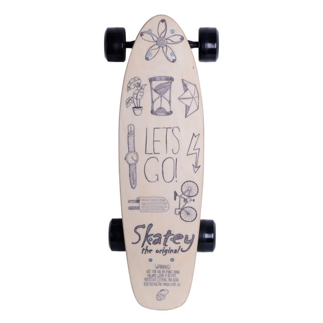 Elektrický skateboard Skatey 150L wood art