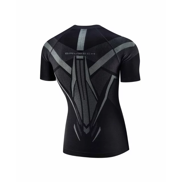 Pánské funkční triko Brubeck Dry s krátkým rukávem SS1466M - Black/Graphite
