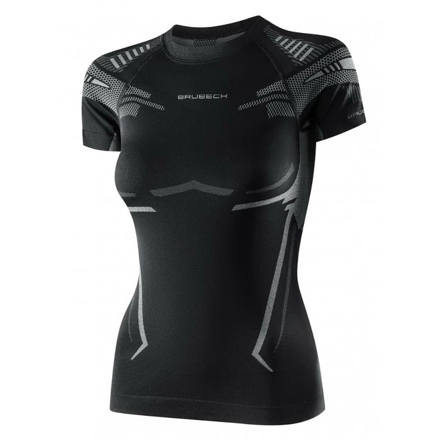 Women’s Short-Sleeved Activewear T-Shirt Bruback Dry - Black/Graphite