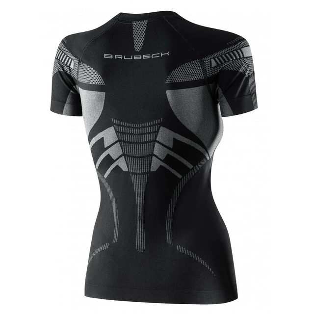 Women’s Short-Sleeved Activewear T-Shirt Bruback Dry - Black/Graphite