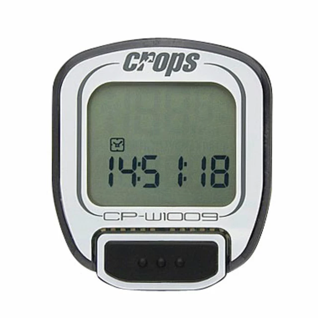 Wireless Cycling Computer Crops W1009 - Black - White