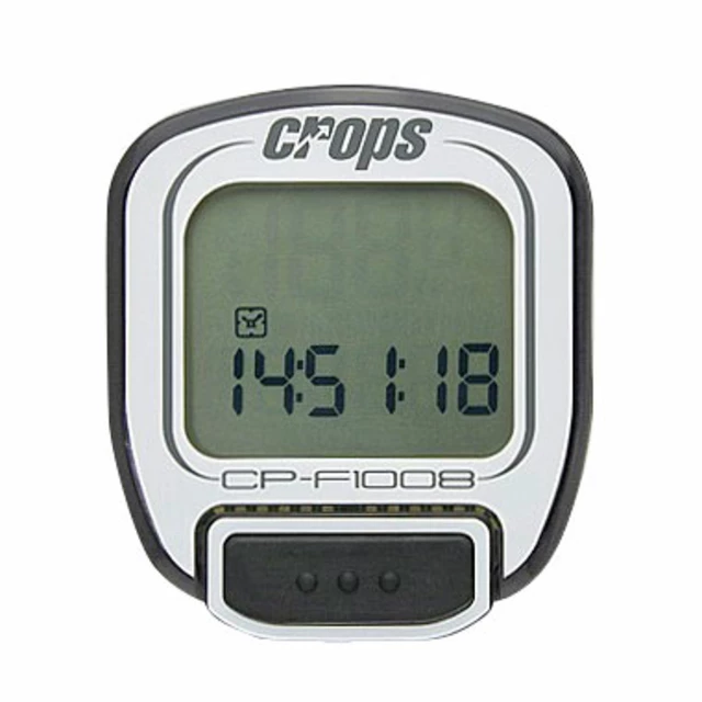 Cyklocomputer Crops F1008 - bílá