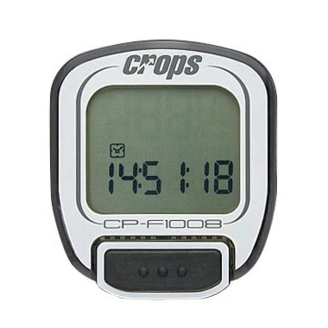 Cycling Computer Crops F1008 - Black - White